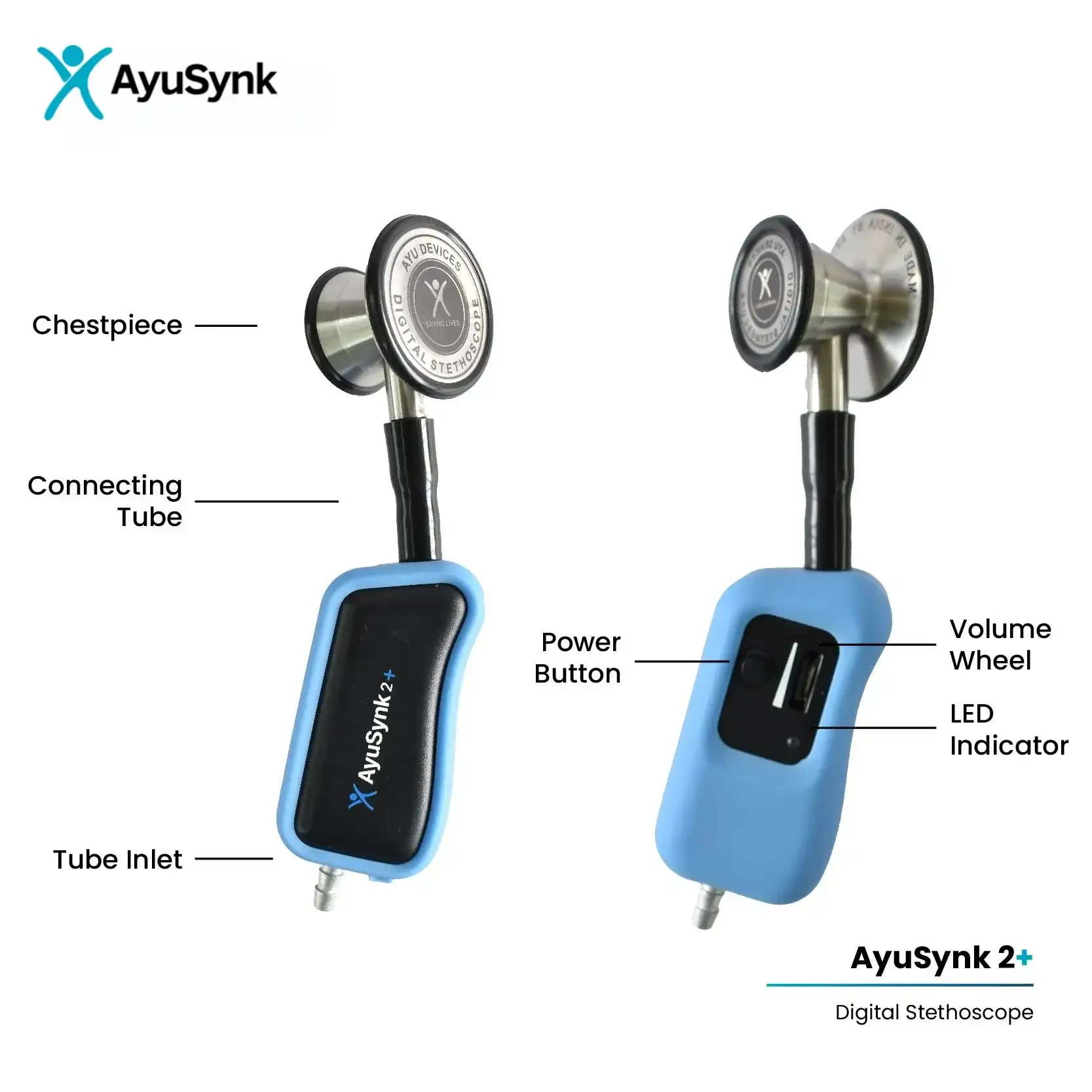 Best Digital Stethoscope for Remote Auscultation - AyuSynk 2Pro