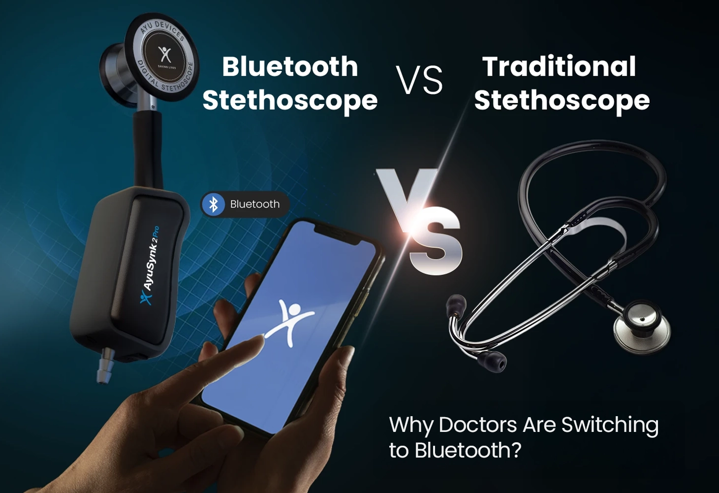 Bluetooth Stethoscope vs Traditional Stethoscope Why Doctors Are Switching to Bluetooth