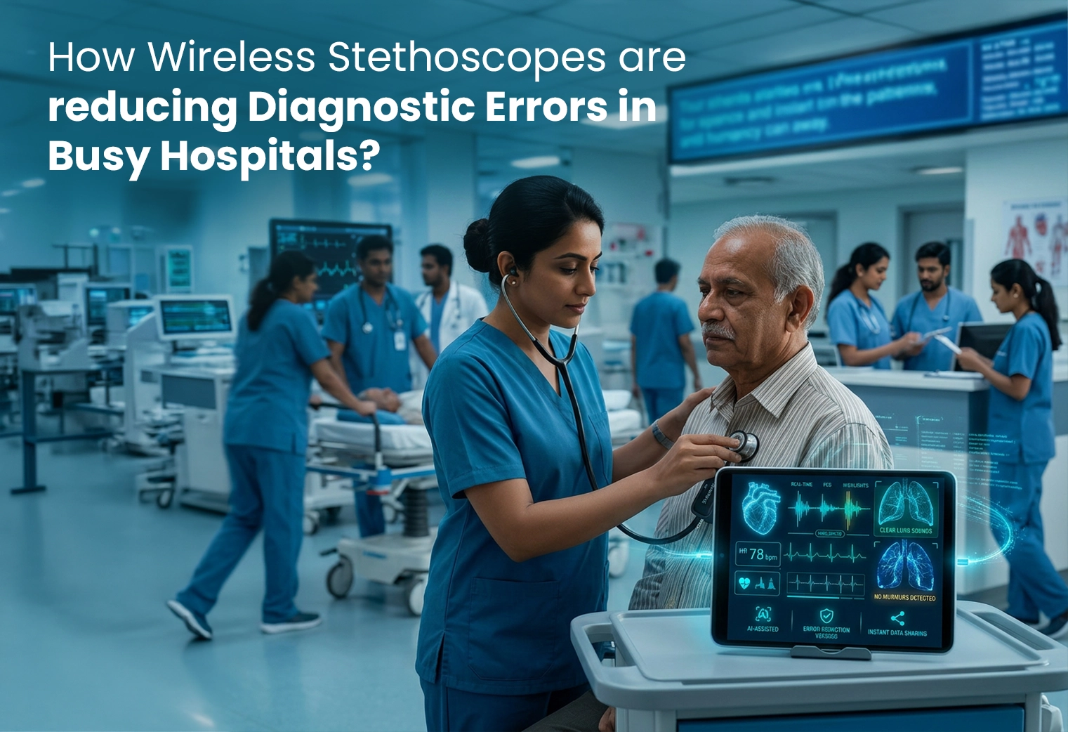 How Wireless Stethoscopes are reducing Diagnostic Errors in Busy Hospitals