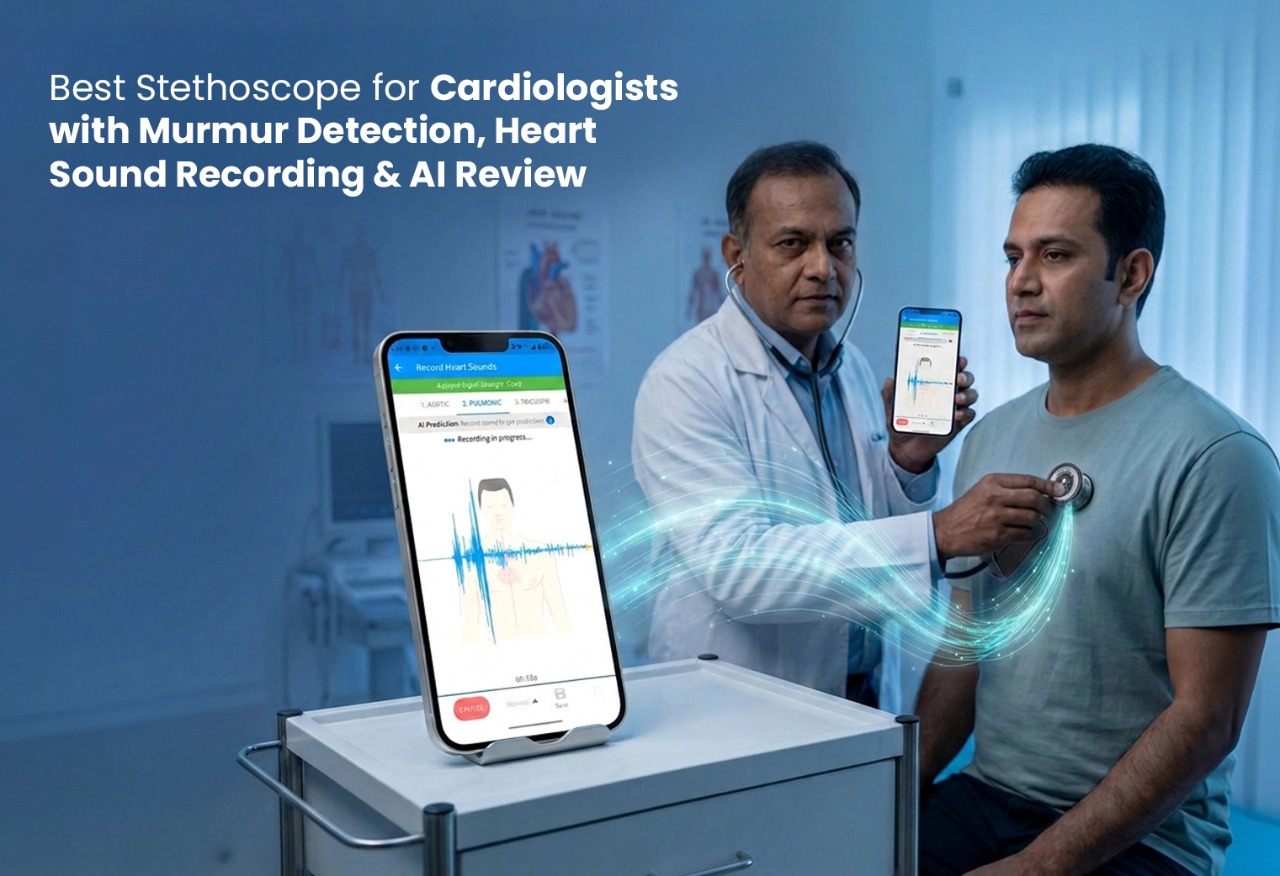 Best Stethoscope for Cardiologists with Murmur Detection Heart Sound Recording and AI Review