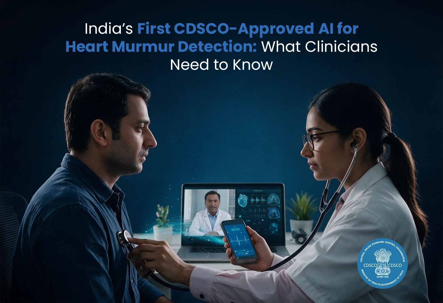 India’s First CDSCO-Approved AI for Heart Murmur Detection: What Clinicians Need to Know