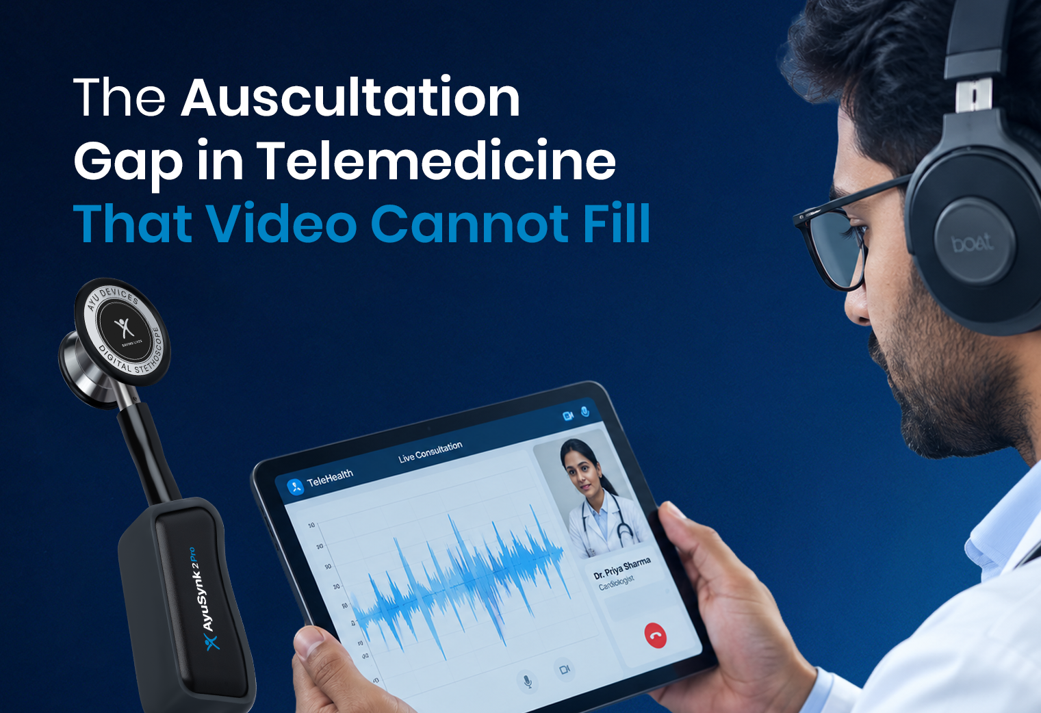 The Auscultation Gap in Telemedicine That Video Cannot Fill